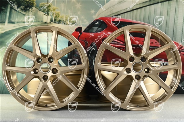 21-inch Panamera Sport Design wheel rim set, 9,5J x 21 ET71 + 11.5J x 21 ET69, neodyme
