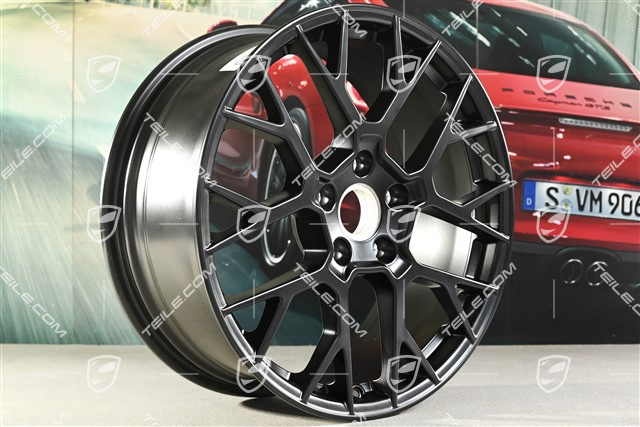 20-calowa felga RS Spyder Design 2, 8,5J x 20 ET50, czarna satynowo-matowa