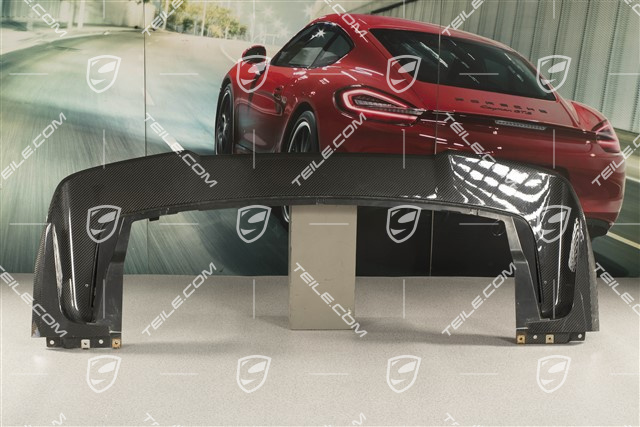 Turbo, Rear bumper lower cover spoiler / diffuser, Carbon