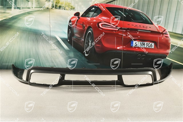 Turbo, Untere Abdeckung / Diffusor, Stoßstange hinten, Schwarzmatt