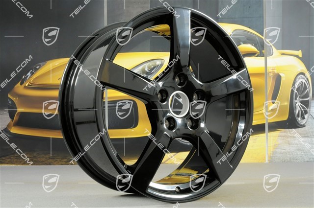 19" Felge Cayman S, 8J x 19 ET57, schwarz hochglanz