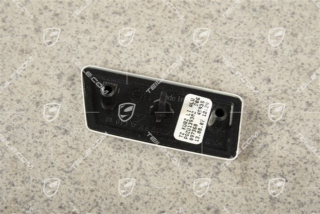 Dekor / Listwa ozdobna tapicerki przednich drzwi, Aluminium satynowane, L