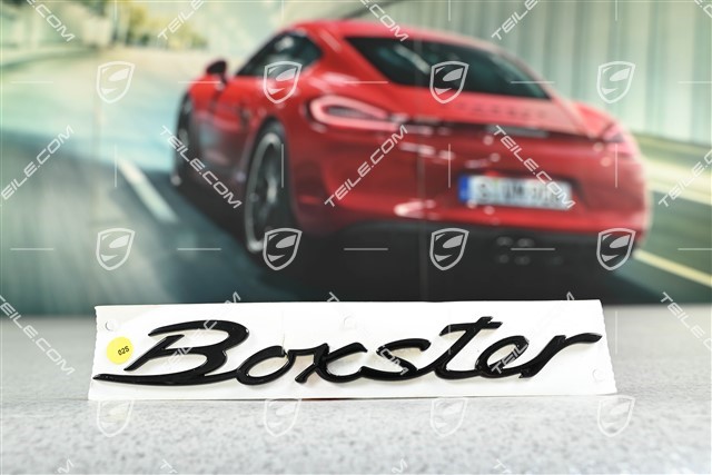 Schriftzug Dekorschriftzug Boxster, Hochglanz Schwarz