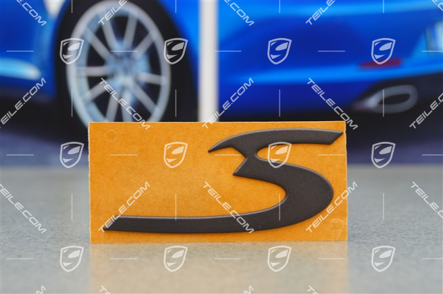"S" Schriftzug, grau, 4S