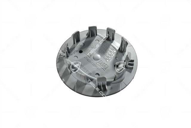 Wheel hub cover, concave, emblem in Turbonite, dark titanium