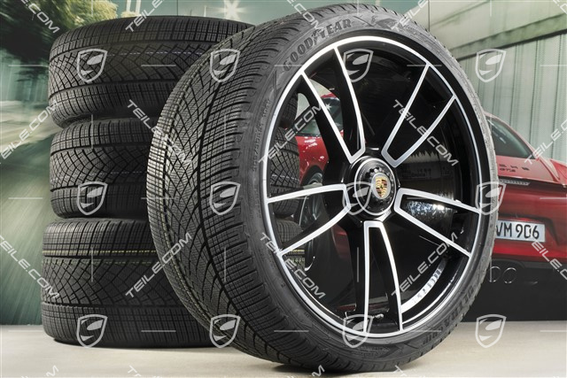 20/21-inch Turbo S winter wheel set, central lock wheel rims 8,5J x 20 ET40 + 11J x 21 ET66 + Goodyear winter tyres 245/35 R20 + 305/30 R21