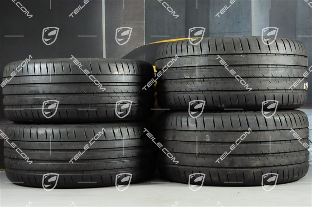 20-inch Panamera Turbo summer wheel set, rims 9,5J x 20 ET71 + 11,5J x 20 ET68 + NEW Michelin summer tires 275/40 ZR20 + 315/35 ZR20, with TPM