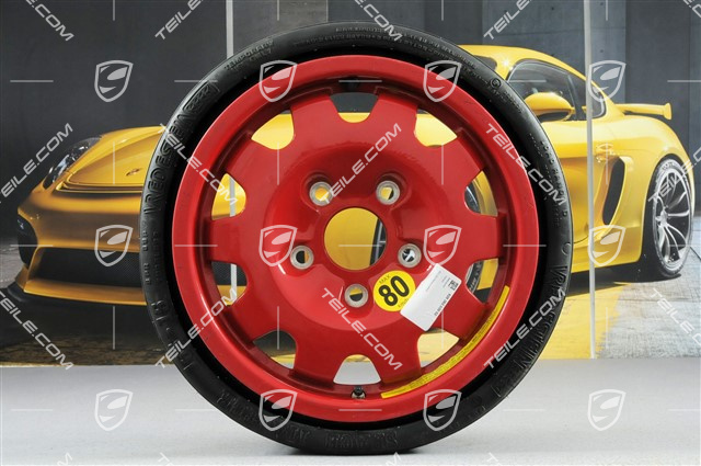Spare wheel with collapsible tyre