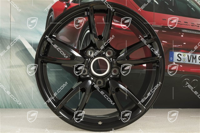 18" Felge Carrera IV (Facelift), 10,5J x 18 ET60, C2/C2S, schwarz hochglanz