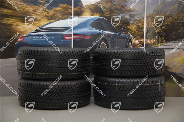 19" Panamera TURBO Winterräder Satz, Felgen 9J x 19 ET 60 + 10J x 19 ET61 + Michelin Winterreifen 255/45 R19+285/40 R19, RDK-Sensoren