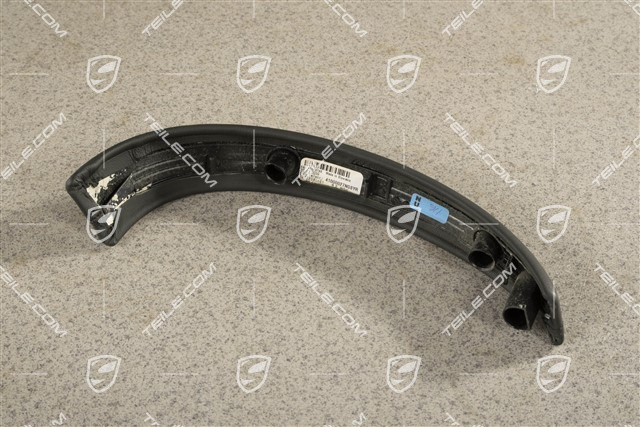 Zuziehgriff / Abdeckung, Leder, Schwarz, R