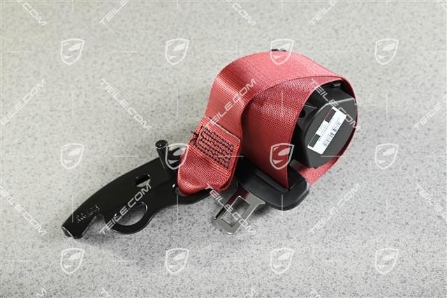 Seat safety belt, centre rear, Bordeaux Red