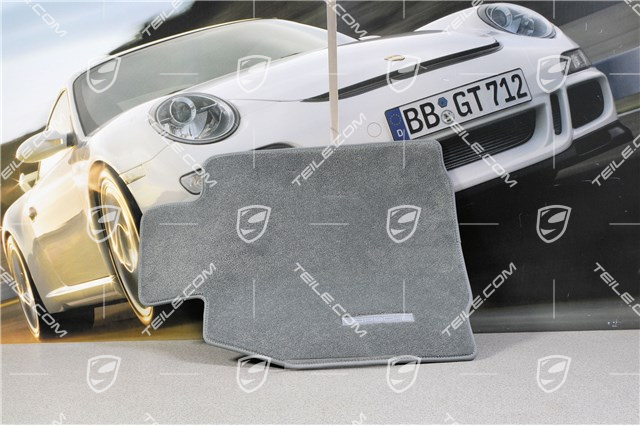 Fußmatten-Set, 4-teilig (997), für 911 Cabriolet/Targa Modelle mit BOSE Sound-System, steingrau