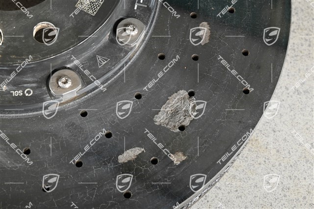Bremsscheibe, Vorne achse, PCCB, stark beschädigt, L