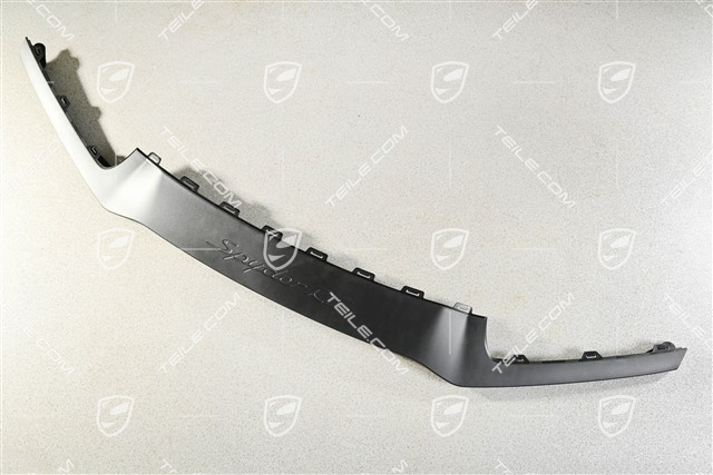 Spyder RS, Front bumper spoiler / Lip, Satin Black