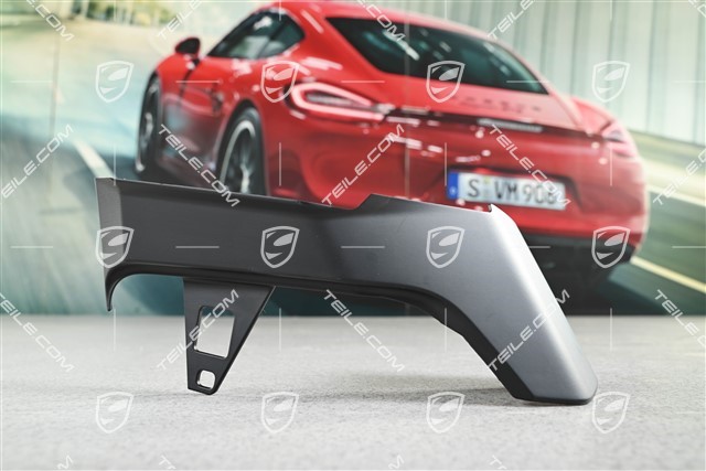 Centre console cover, Lateral, Black, L