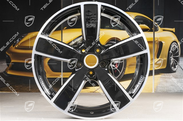22" Felga Sport Classic, 10J x 22 ET48, czarny wysoki połysk