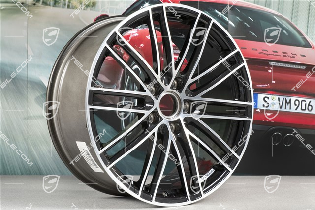 20" komplet felg Turbo IV, 11,5J x 20 ET56 + 9J x 20 ET51, czarny wysoki połysk
