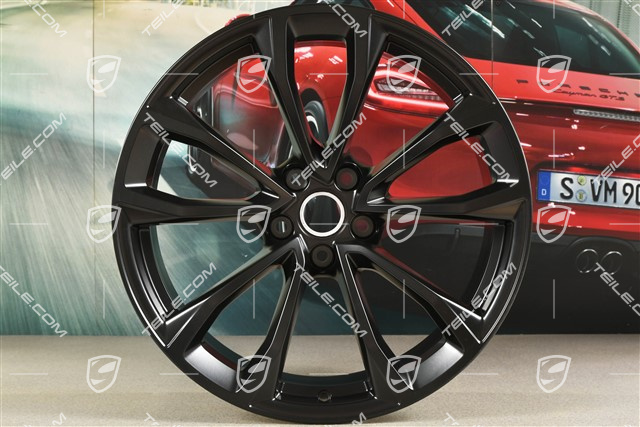 19" Felge Macan Design-Rad, 9J x 19 ET21 schwarz seidenmatt