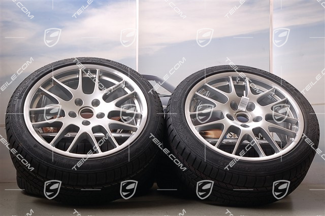 20" Komplet kół zimowych RS Spyder, felgi 9,5J x 20 ET65 + 10,5J x 20 ET65 + opony zimowe Continental 255/40 R20 + 285/35 R20, z czujnikami ciśnienia RDK