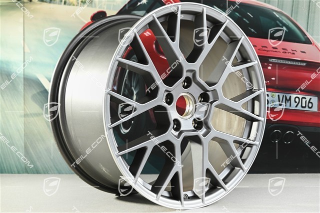 20+21" RS Spyder Felgensatz, 8,5J x20 ET50 + 11,5J x 21 ET79, Darksilver