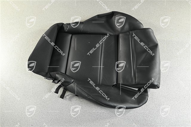 Sitzbezug / Bezug, GTS / Sportsitz Sitzkissen belüftet, Leder, Schwarz, L