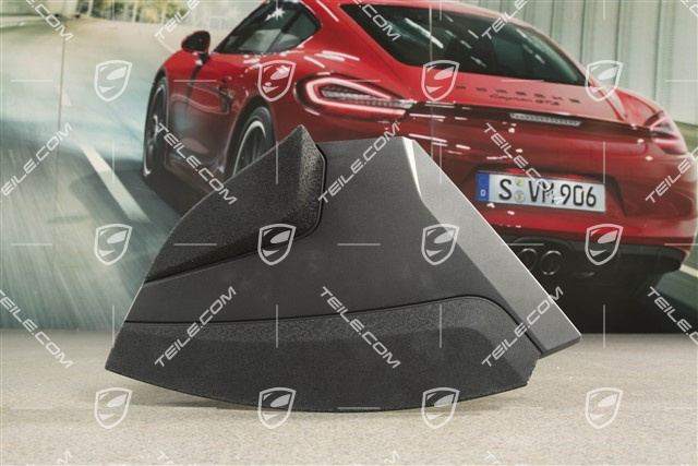 Coupe, Engine compartment Cover panel, Matte black, L