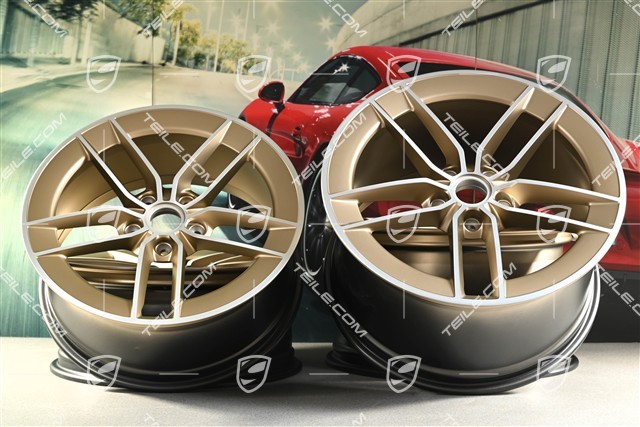 20"+21" Komplet felg Carrera Exclusive Design, felgi 8,5J x 20 ET50 + 11,5J x 21 ET79, Neodyme