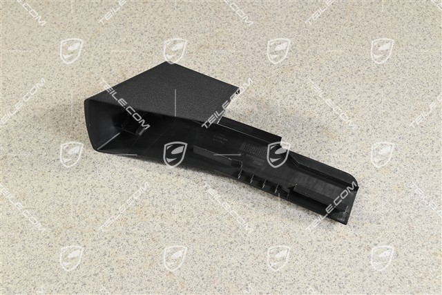 Front seat rail cover, advanced airbag, Satin black