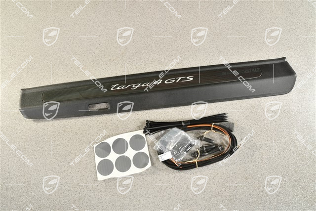 Listwa progowa, podświetlana, karbon, 1szt. (Targa 4 GTS)