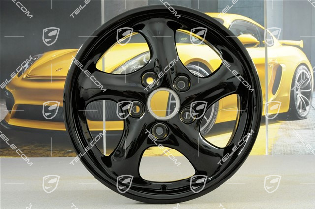 17" Felgensatz Carrera, 7J x 17 ET55 + 9J x 17 ET55, schwarz hochglanz