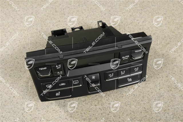Air condition control unit, heatable seats