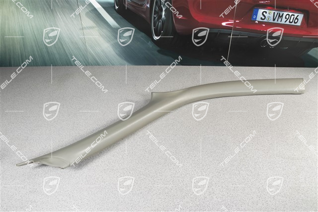 Tapicerka słupka-A, skóra, szara, Coupe, R