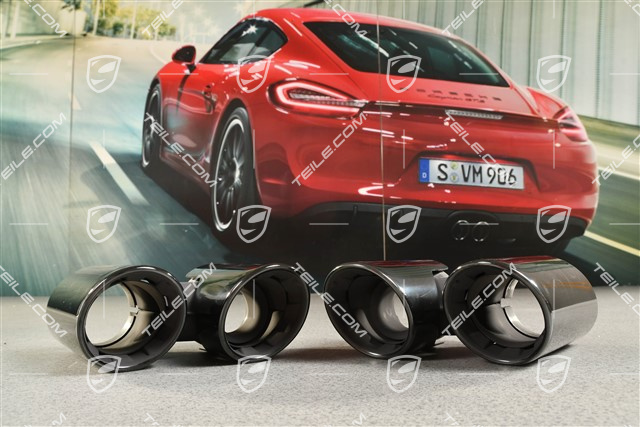 Endrohren Satz, Schwarz, L+R