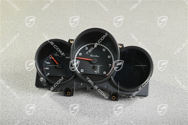 Turbo, Prędkościomierz / licznik / zegary, Tarcze zegarów czarne