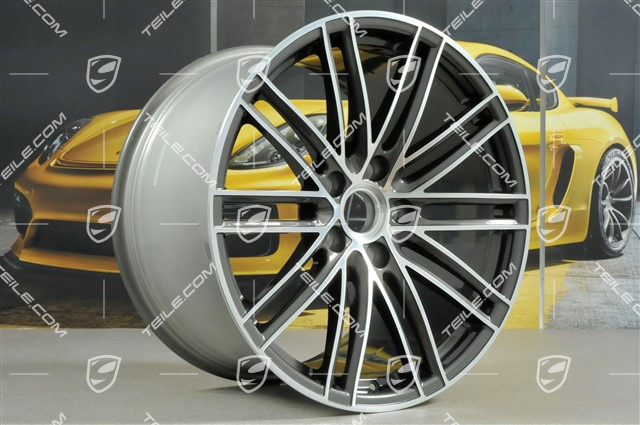 20" Felgensatz Turbo IV, 8,5J x 20 ET49 + 11,5J x 20 ET56, Titan