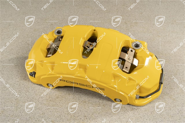 Front fixed brake caliper, Yellow, PCCB, L