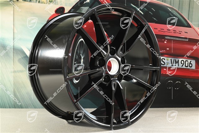 19+20" Felgensatz Carrera, Felgen: vorne 8,5J x 19 ET52 + hinten 11,5J x 20 ET67, schwarz hochglanz