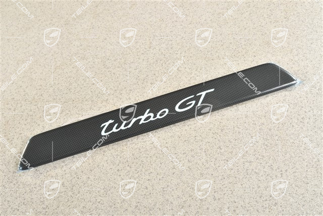 Schwellerleiste / Einstiegleiste - Blende mit Schriftzug Turbo GT Beleuchtet, Vorne, Carbon