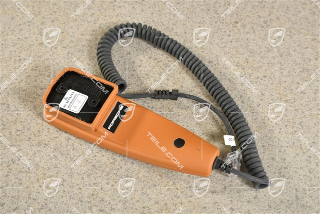 Phone receiver, Leather, Brown / Natural