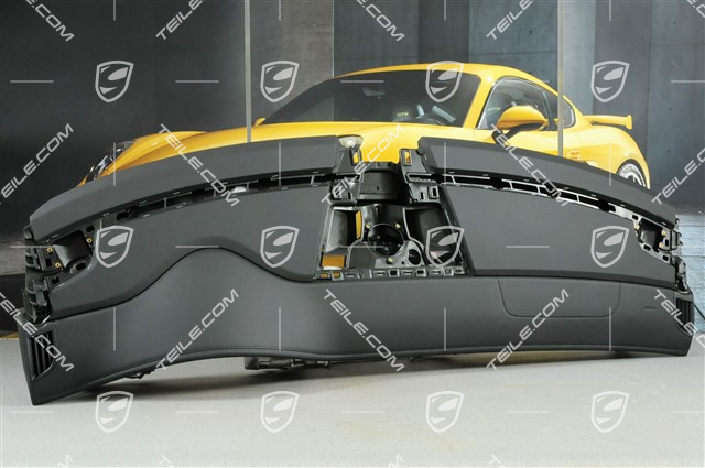 Dashboard, upper part, leather, black