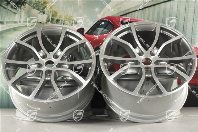 21-inch wheel rim set Cayenne Exclusive Design, 11J x 21 ET49 + 9,5J x 21 ET46, for Cayenne Coupé,