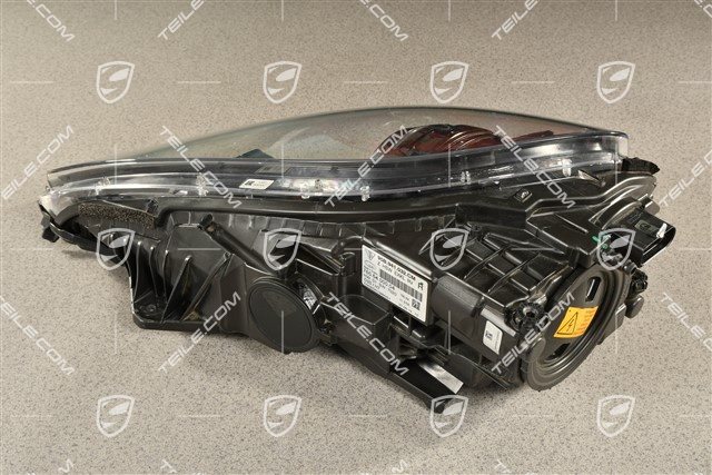 Headlamp Xenon, Black, glass defect, R