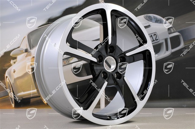 20-inch SportTechno wheel set, 8.5J x 20 ET57 + 10J x 20 x ET50, black high gloss