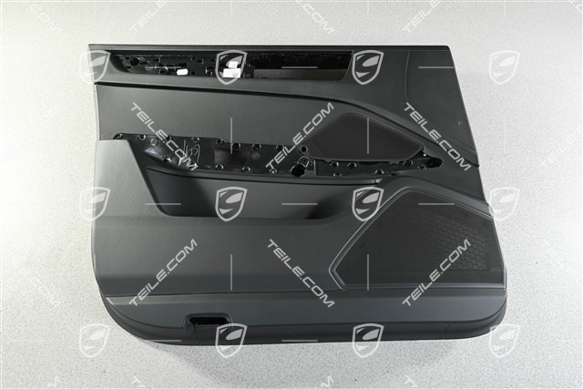 Tuerverkleidung / Türverkleidung, Vorne, Club Leder Schwarz, L