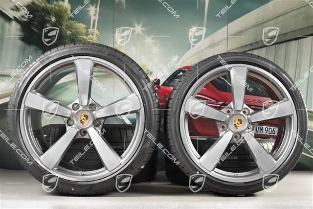 20+21-inch summer wheel set Exclusive Design, rims 8,5J x 20 ET50 + 11,5J x 21 ET67 + Goodyear summer tyres 245/35 R20 + 305/30 R21, with TPM