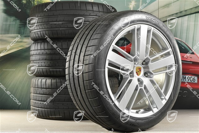 20" Koła letnie Panamera Design 2, felgi 9,5J x 20 ET71 + 11,5J x 20 ET68 + opony letnie Hankook 275/40 ZR20 + 315/35 ZR20, z czujnikami ciśnienia