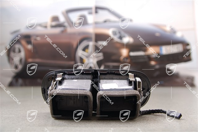 Centre nozzle, lacquered, black