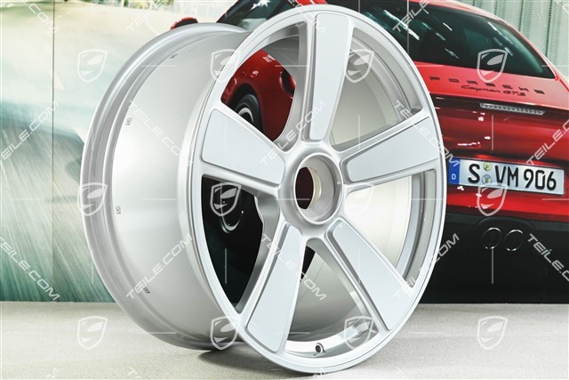 20" felga Sport Classic "911 Turbo 50 Years", centralnie mocowana, 9,5J x 20 ET44, biały wysoki połysk