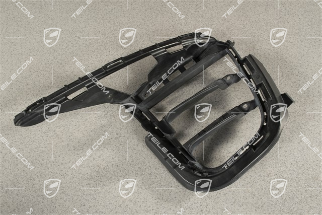 Boczna kratka wentylacyjna zderzaka przedniego, Czarna, L